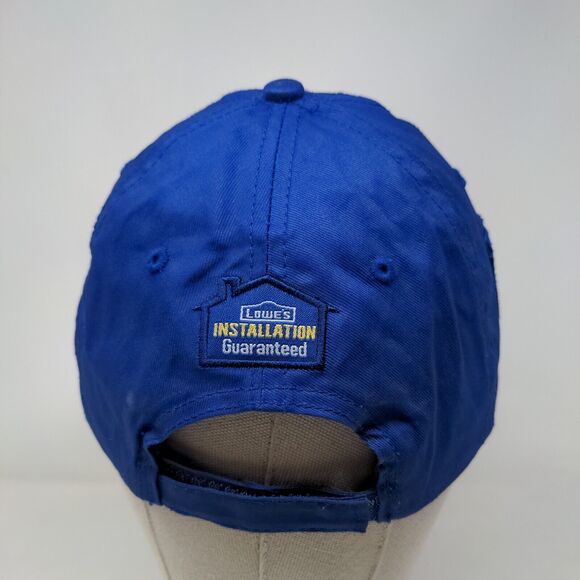 James Hardie Lowe's Strapback Hat Blue One Size Adjustable Embroidered Cotton - Picture 5 of 8